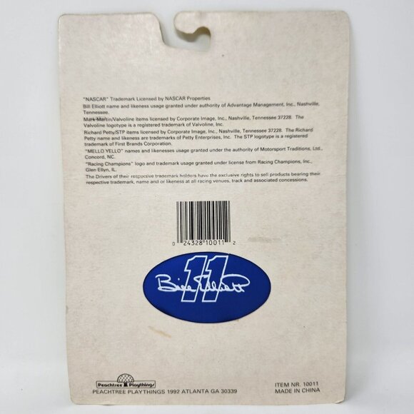 Vintage NASCAR Wallet Bill Elliott #11 Nascar 1992 Peachtree Playthings - Picture 4 of 7